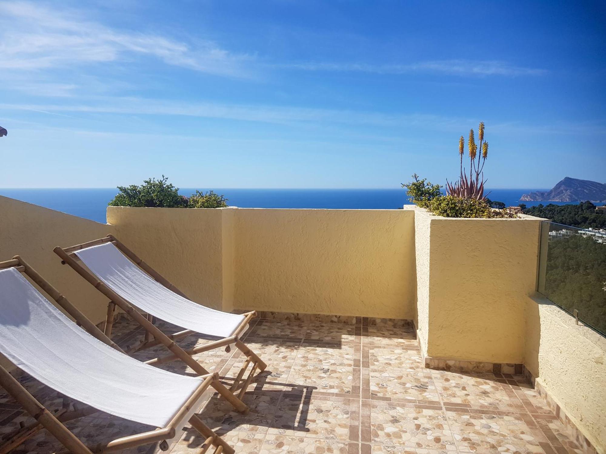 Casa Altea Hills, Vista Espectacular, Jacuzzi Villa Bagian luar foto