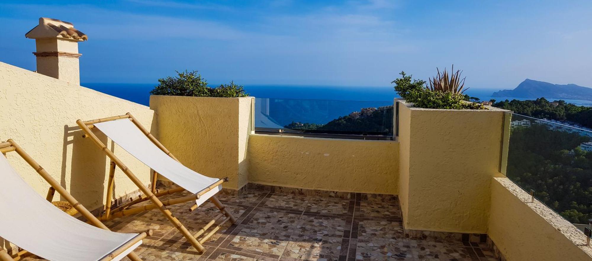 Casa Altea Hills, Vista Espectacular, Jacuzzi Villa Bagian luar foto