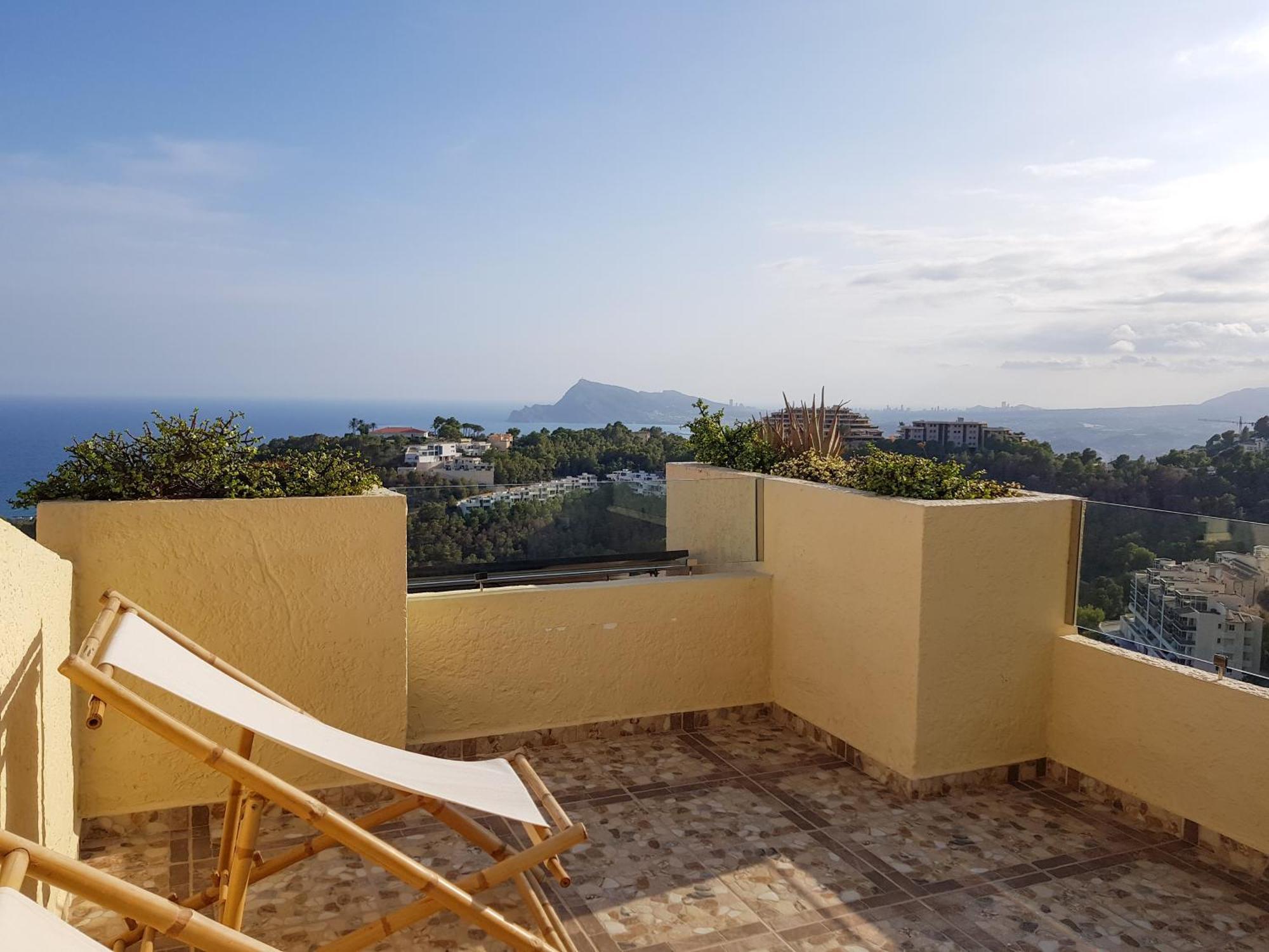 Casa Altea Hills, Vista Espectacular, Jacuzzi Villa Bagian luar foto